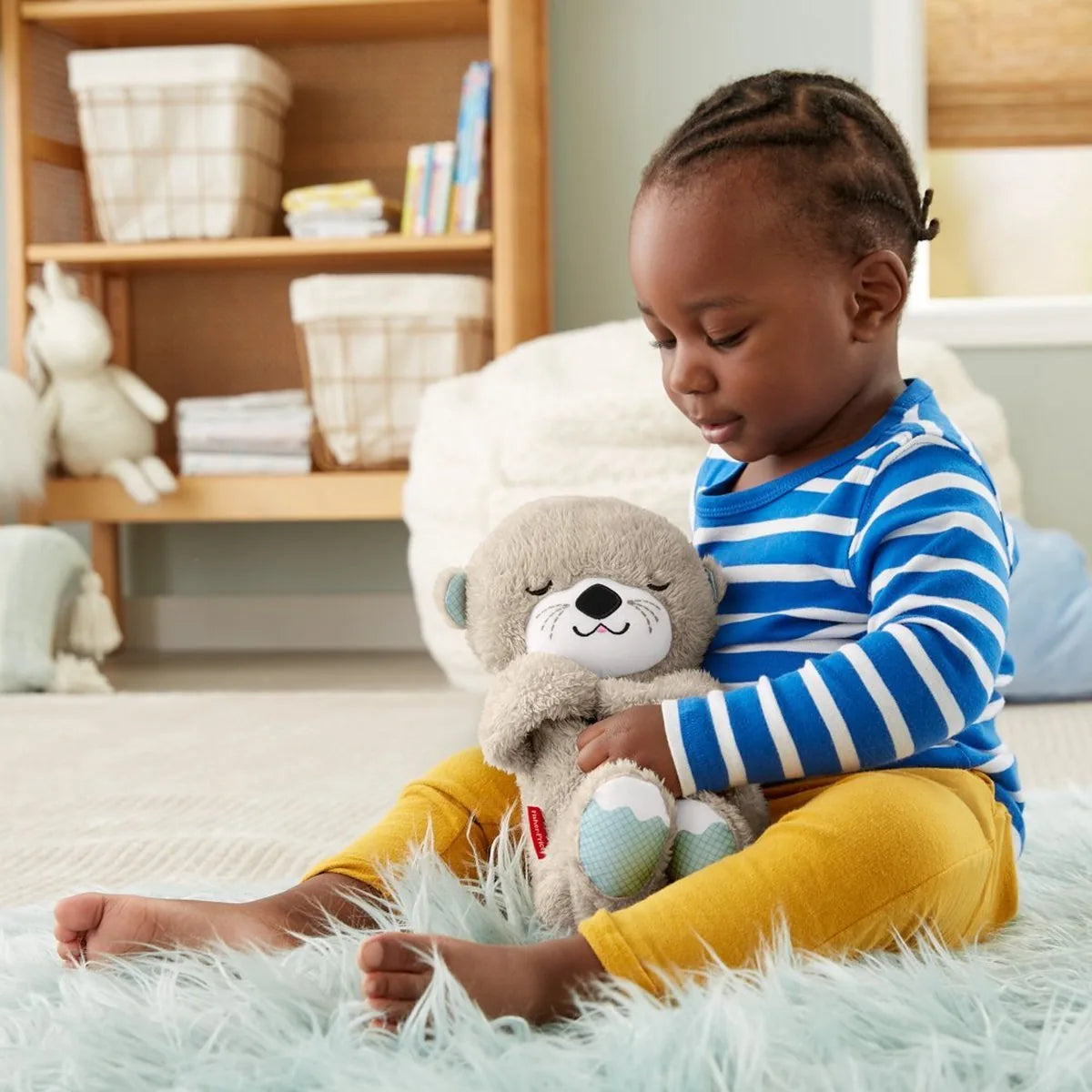 Fisher-Price Bedtijd Otter 30 cm - Baby speelgoed - 0 tot 6 maanden - Knuffel