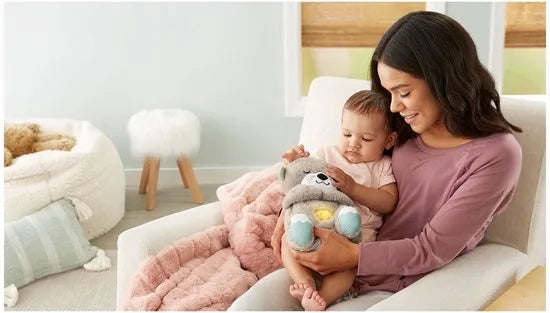 Fisher-Price Bedtijd Otter 30 cm - Baby speelgoed - 0 tot 6 maanden - Knuffel