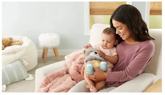 Fisher-Price Bedtijd Otter 30 cm - Baby speelgoed - 0 tot 6 maanden - Knuffel