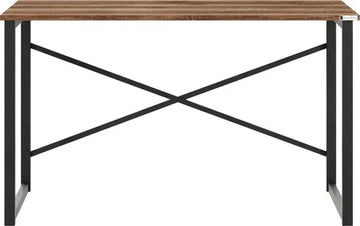 FurniChic, computertafel, bureau computertafel, laptop en PC tafel, studie bureau, industrieel ontwerp, voor thuiskantoor, eenvoudige montage, OAK(sacramento EIK)- 120x60x73 cm(lxbxh)