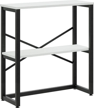 FurniChic - Kast - Dressoir - Bijzettafel - Wandtafel - Consoletafel - Sidetable - Banktafel - Haltafel- Industrieel - Wit - 85x30x80cm