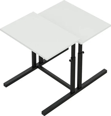 FurniChic, verstelbare moeder- en kind 2-delige tafelset, in hoogte verstelbare tafel, bijzettafel, speeltafel, bureau voor hem en haar, multifunctioneel-Sacramento OAK, 80 x 60 x 43-73 cm (l x b x h)