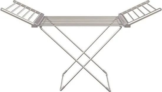 FurnStar - Adler - Droogrek - Elektrische droogrek - Verwarmde Wasrek - ‎Droogrek met Verwarming - Elektrisch Wasrek met Verwarming - 148 x 53 x 90 cm - Grijs