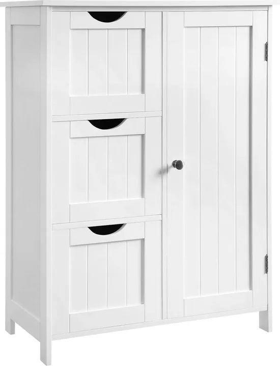 FurnStar - Badkamerkast - 3 laden - 60x30x81cm – Wit