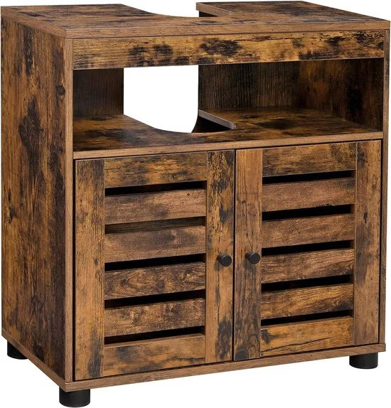 FurnStar - Badplaats - Badkamerkast - 60x30x63cm - Bruin