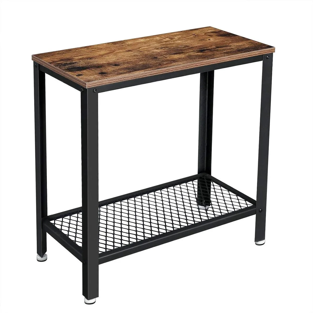 FurnStar bijzettafel - Industrieel Design - 60x30x60cm - Bruin