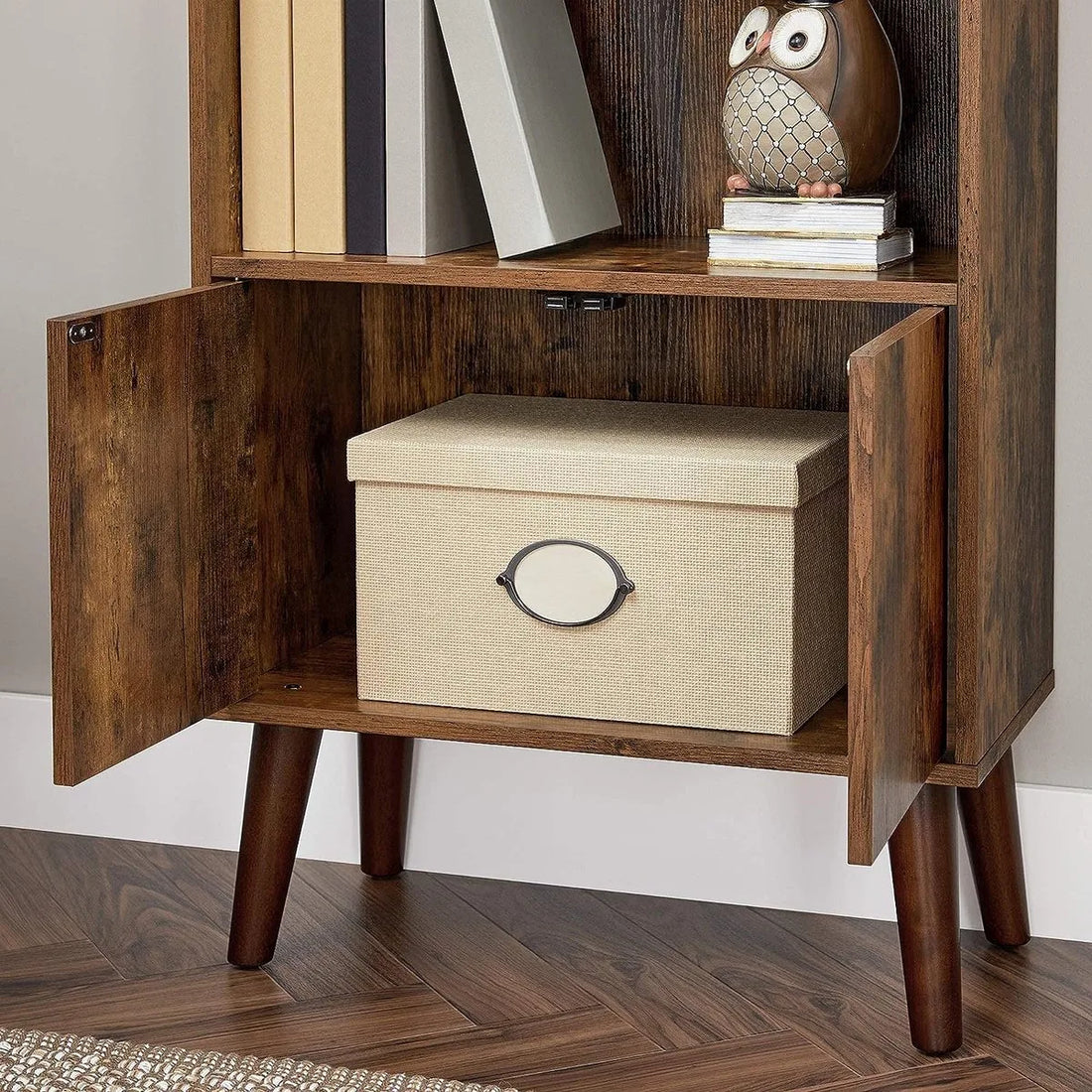 FurnStar boekenkast - 2 planken - 60x30x120cm - Bruin