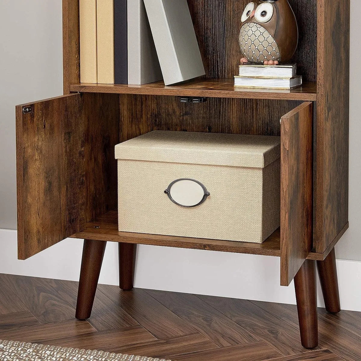FurnStar boekenkast - 2 planken - 60x30x120cm - Bruin