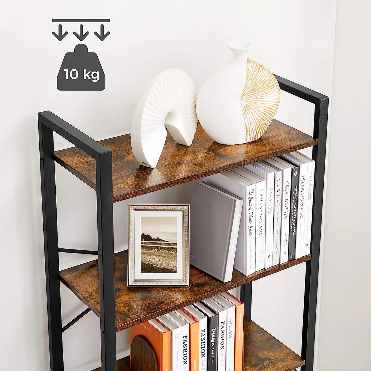 FurnStar - Boekenkast - 66x30x186 cm - Bruin