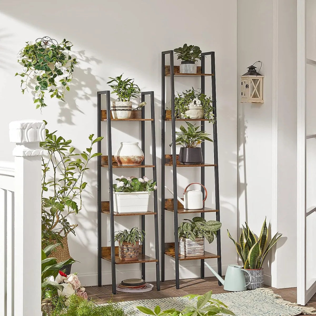 FurnStar - Boekenkast met 5 planken - 33.8x30x170cm - Bruin