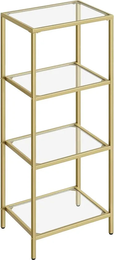 FurnStar - Boekenkast - Staande Vakkenkast - 40x30x95cm - Gold