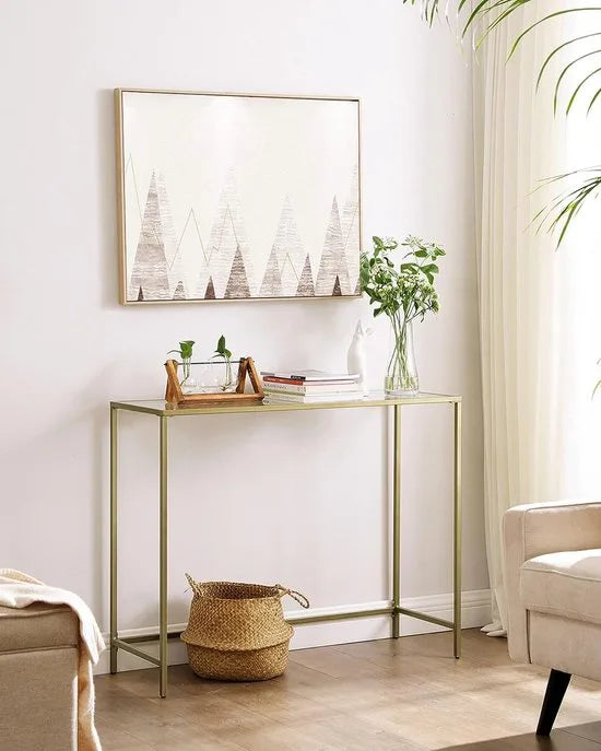 FurnStar - Dressior - Console tafel - 100x35x80cm – Gold
