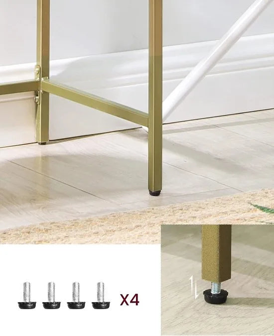 FurnStar - Dressior - Console tafel - 100x35x80cm – Gold