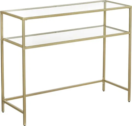 FurnStar - Dressior - Console tafel - Sidetable - 100x35x80cm – Gold