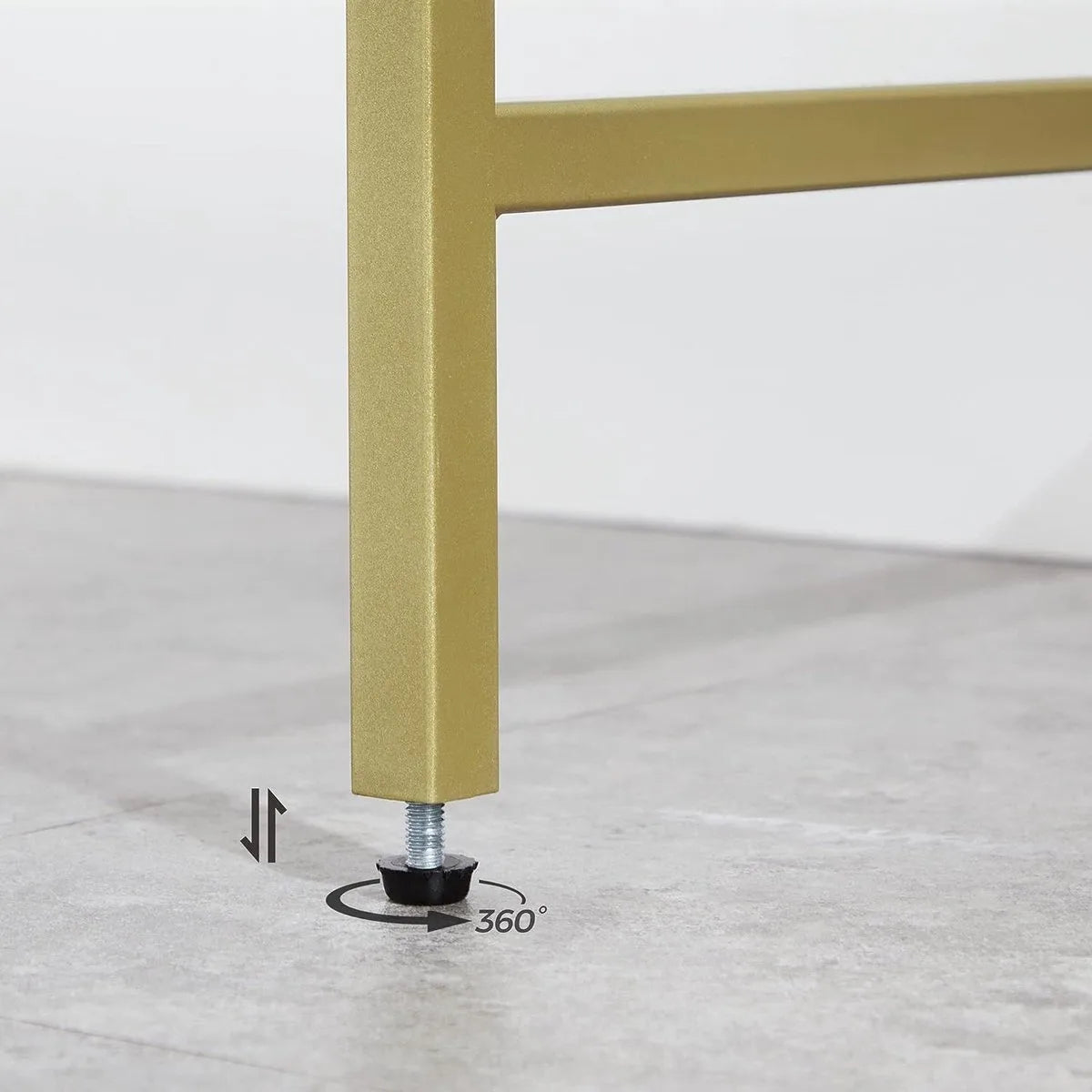 FurnStar - Dressior - Console tafel - Sidetable - 100x35x80cm – Gold