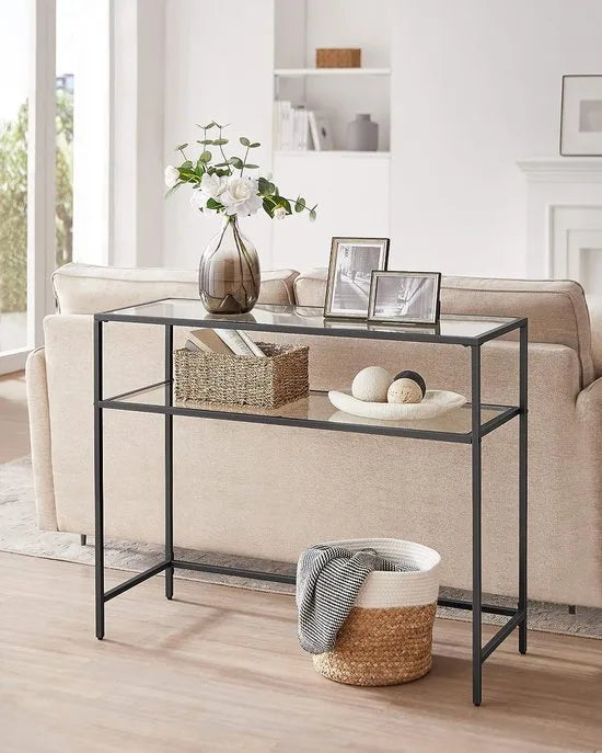 FurnStar - Dressior - Console tafel - Sidetable - 100x80x35cm – Zwart