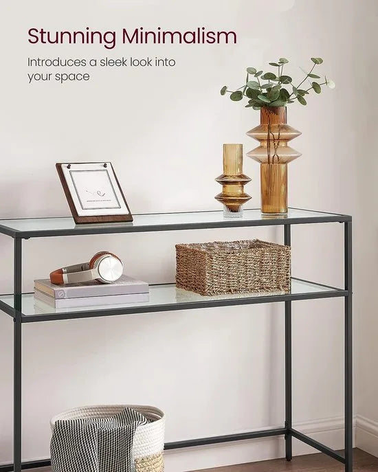 FurnStar - Dressior - Console tafel - Sidetable - 100x80x35cm – Zwart
