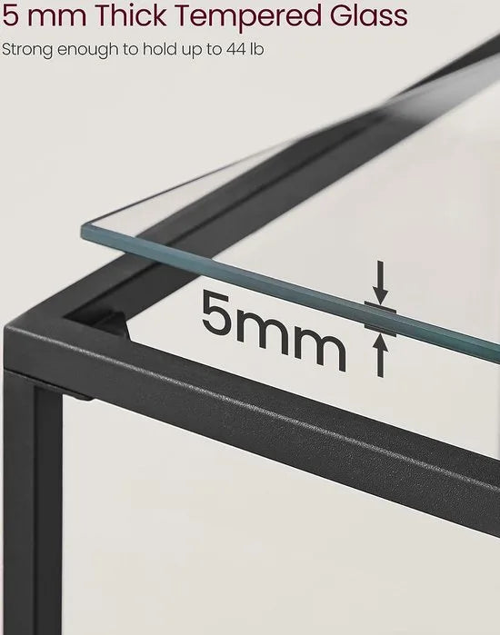 FurnStar - Dressior - Console tafel - Sidetable - 100x80x35cm – Zwart