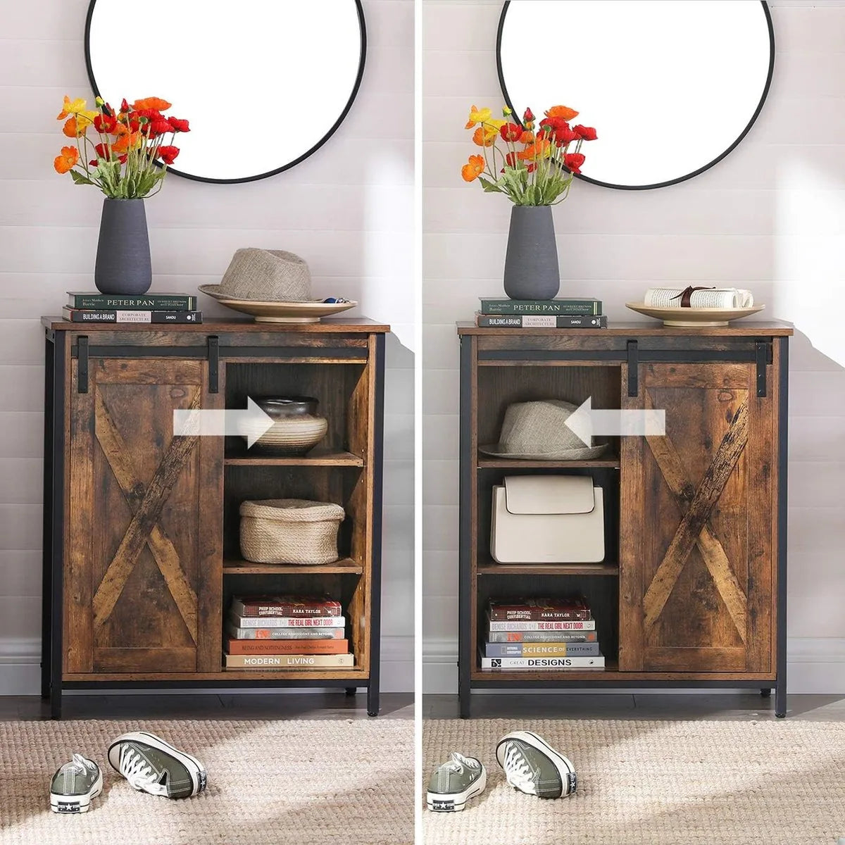 FurnStar dressior - Opbergkast - 70x30x80cm – Bruin