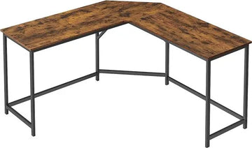FurnStar hoekbureau - 149x149x75 cm - Bruin