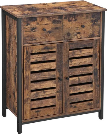 FurnStar kast - Opbergkast - 2 laden - 68.6x30x80cm - Bruin