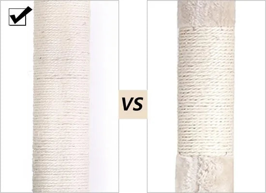 FurnStar - Kattenboom - Hoge Kattentoren - 2 Grotten - Beige