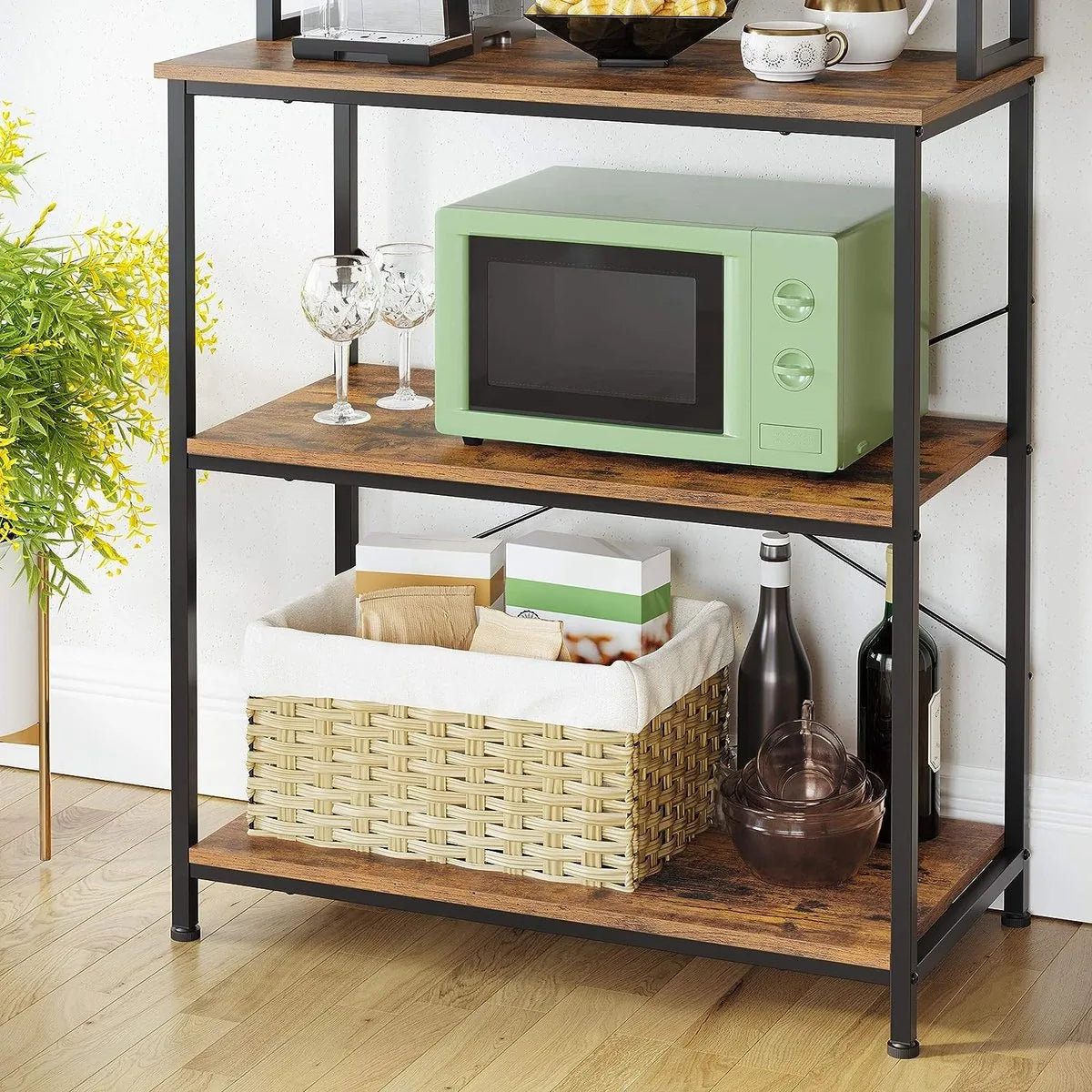FurnStar - Keukenkast - Keukenrek - 80x40x167cm - Bruin