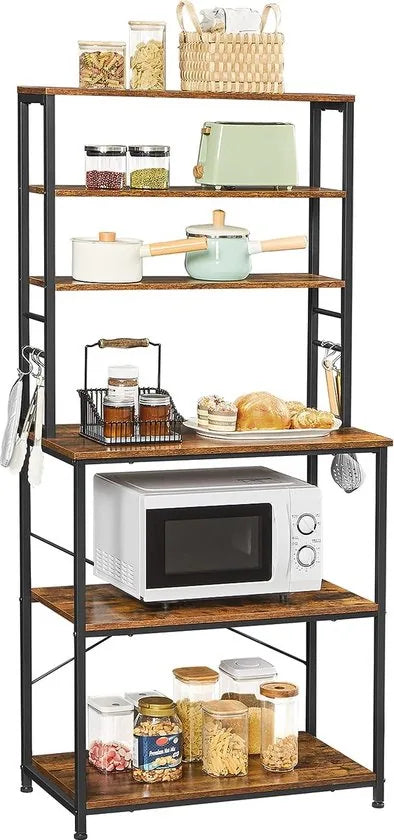 FurnStar - Keukenkast - Keukenrek - 80x40x167cm - Bruin