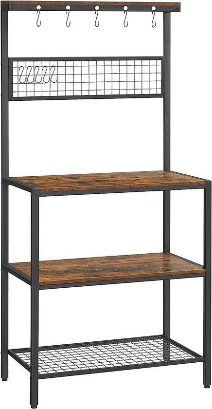FurnStar - Keukenkast - Keukenrek - 80x40x170cm - Bruin