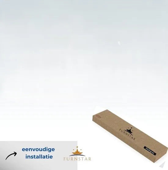 Furnstar - L-vormig hoekrek - Set van 2 - Wandrek - Industrieel design - Voor woonkamer slaapkamer keuken - Wolkenwit