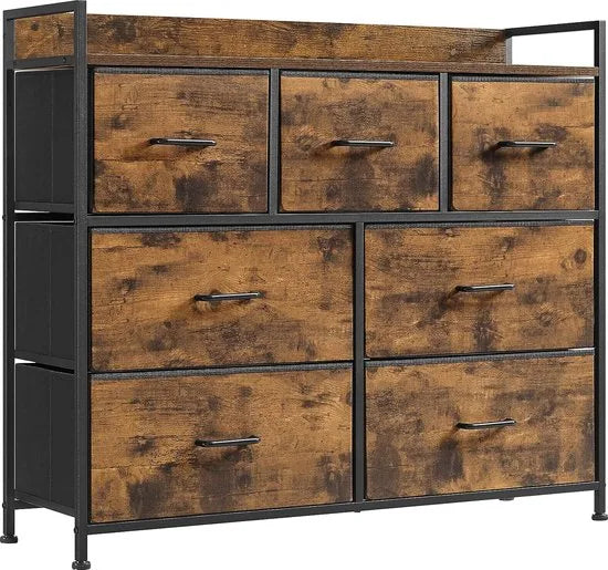 FurnStar - Ladekast - Commode - 98x28.5x85cm - Bruin