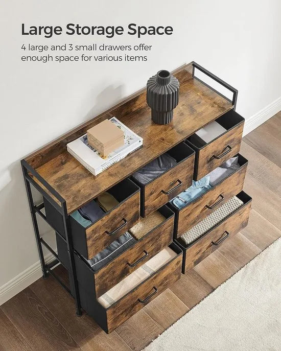 FurnStar - Ladekast - Commode - 98x28.5x85cm - Bruin