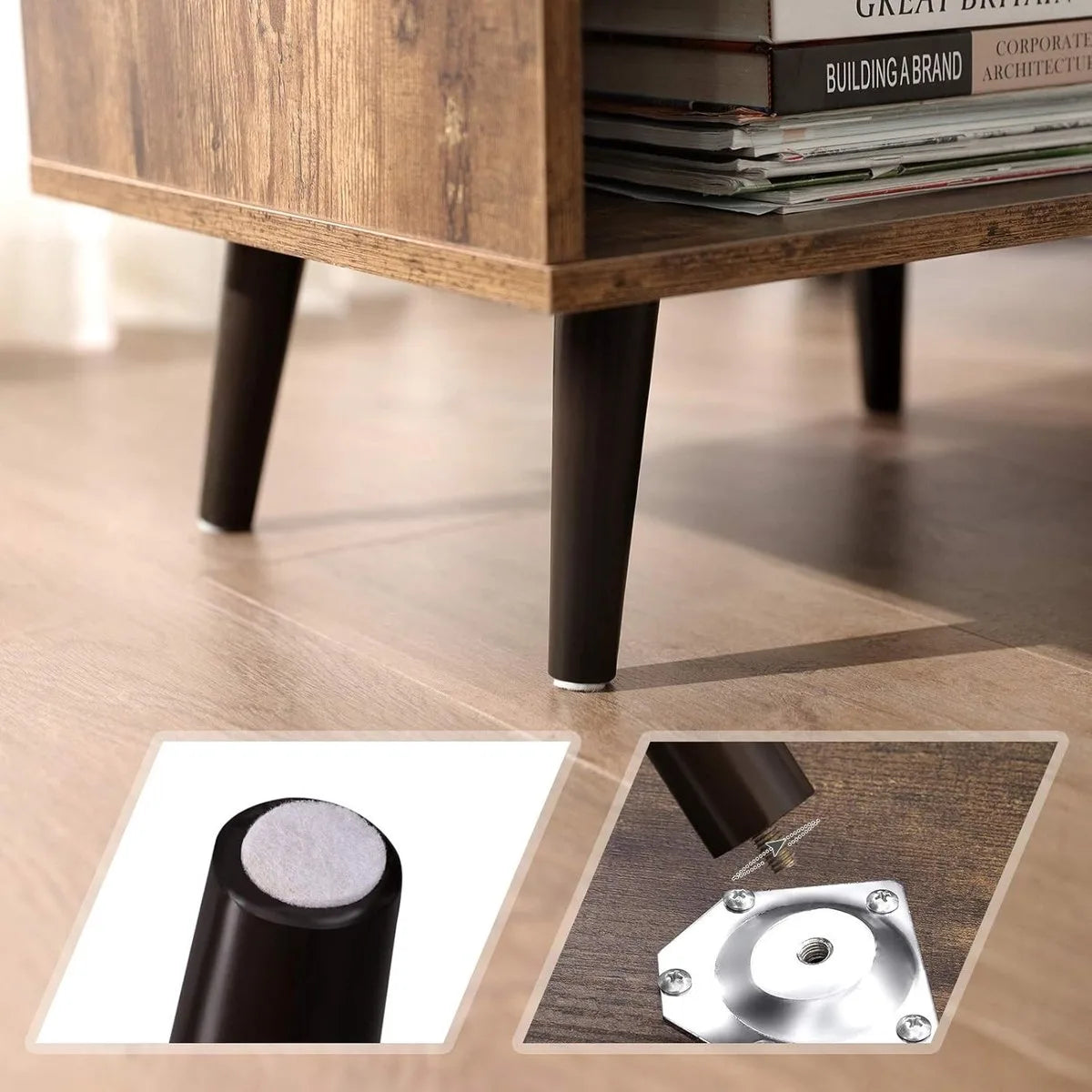 FurnStar - Nachtkastje - Commode - 50x40x58cm - Bruin