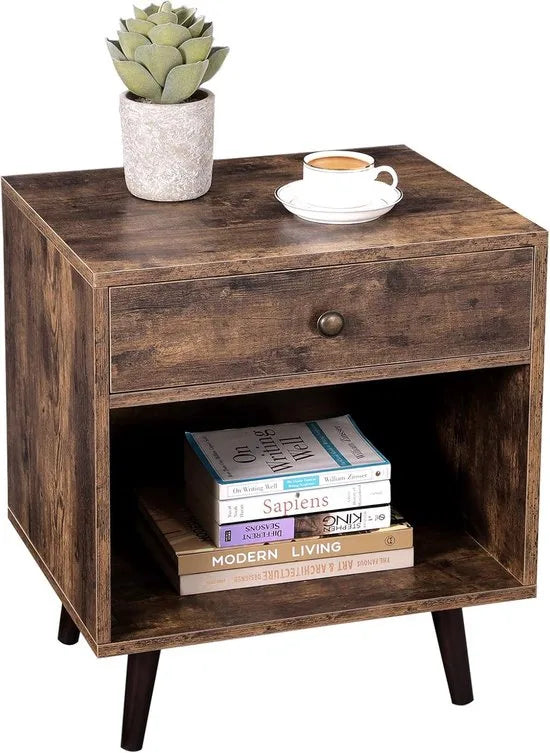 FurnStar - Nachtkastje - Commode - 50x40x58cm - Bruin