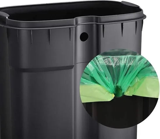 FurnStar - Pedaalemmer 30 Liter – Soft Close – Kunststof Binnenemmer – Geurcontrole – Smoky Grey