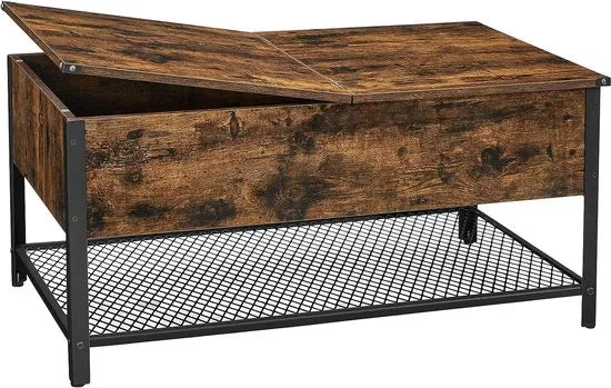 FurnStar - Salontafel - Opbergtafel - 100x55x47cm – Bruin