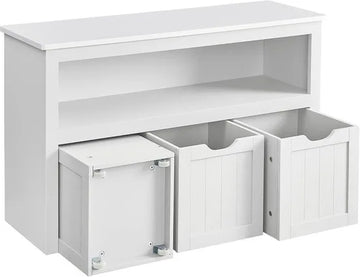 Furnstar - Schoenenrek – Ruimtebesparend, Stabiel en Verstelbaar – met wielen - Ideaal voor Woonkamer, Hal & Slaapkamer - Schoenenrek hout – 30 x 102 x 60 cm – Zandbeige