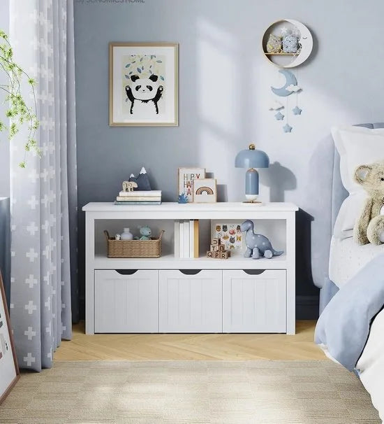 Furnstar - Schoenenrek – Ruimtebesparend, Stabiel en Verstelbaar – met wielen - Ideaal voor Woonkamer, Hal & Slaapkamer - Schoenenrek hout – 30 x 102 x 60 cm – Zandbeige