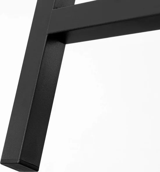 FurnStar Tafelbanken Set van 2 – Industriële Binnenbanken met Duurzaam Metalen Frame – 108 x 32,5 x 50 cm – Voor Keuken, Eetkamer of Woonkamer – Rustiek Bruin