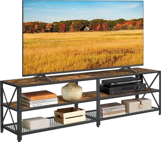 FurnStar tv meubel - Tv kast - 110x40x50cm - Bruin – 160 x 39 x 52cm