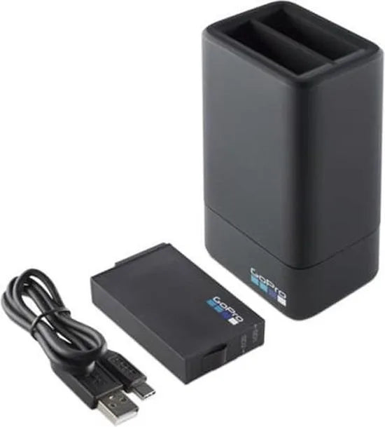 GoPro Dual Battery Charger + Battery - voor GoPro Fusion