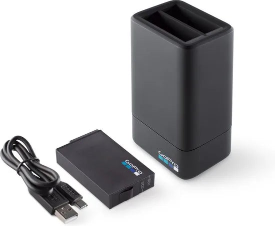 GoPro Dual Battery Charger + Battery - voor GoPro Fusion