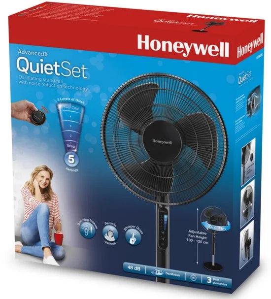 Honeywell HSF600BE4 - Statiefventilator - Zwart