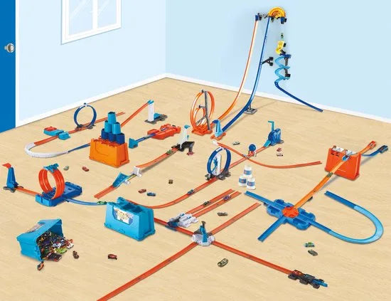 Hot Wheels Track Builder Luxe Stuntbox - Racebaan