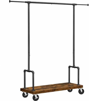 Kledingrek - DesignFashion - Industriële stijl - Praktisch - Bruinzwart