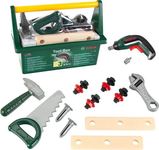 Klein Toys Bosch Speelgoed Gereedschapskoffer - met lxoline Accuschroevendraaier