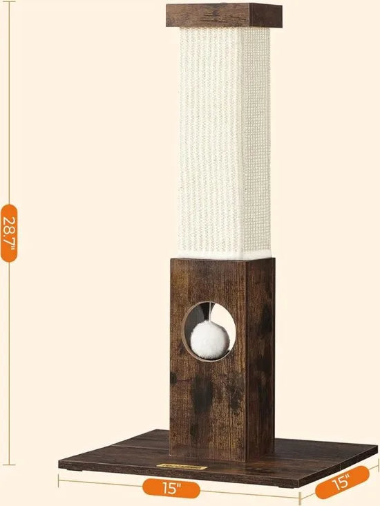 Krabpaal voor Grote Katten - Krappaal - Kattenhuis - Kattenpaal - Cat Tower - Grote Krappaal - Klimwand
