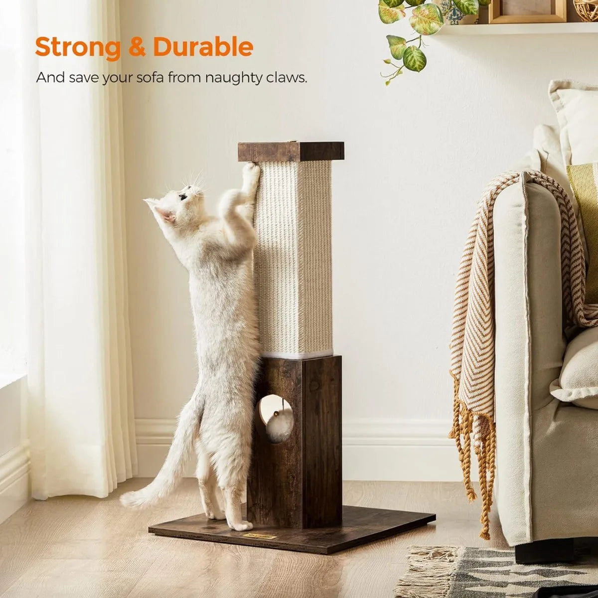 Krabpaal voor Grote Katten - Krappaal - Kattenhuis - Kattenpaal - Cat Tower - Grote Krappaal - Klimwand