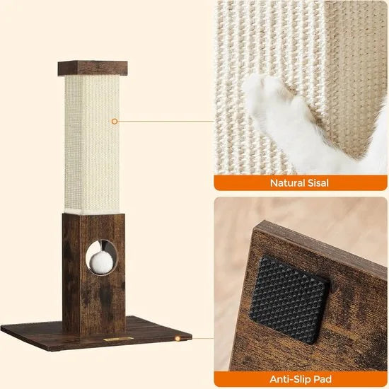 Krabpaal voor Grote Katten - Krappaal - Kattenhuis - Kattenpaal - Cat Tower - Grote Krappaal - Klimwand