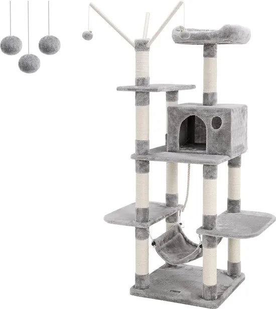 Krabpaal voor zware katten - Kat toren - Krabpaal boomstam - Hoge krabpaal - Krabpaal voor grote katten - Stevige krabpaal - Krabpaal voor katten - XL - Kattenverblijf